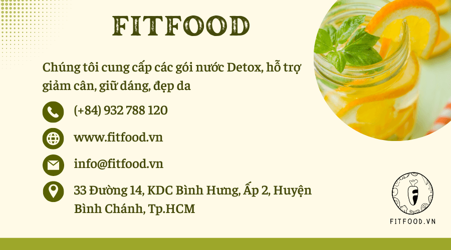 Fitfood - nhà cung cấp gói nước detox hỗ trợ giảm cân hiệu quả