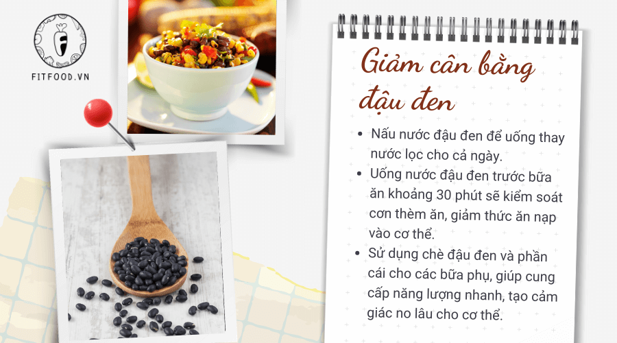 Giảm cân bằng đậu đen