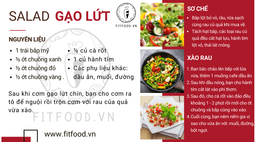 Salad gạo lứt