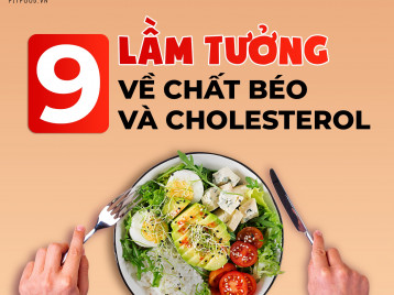 GỠ BỎ 9 QUAN NIỆM SAI LẦM VỀ CHẤT BÉO VÀ CHOLESTREROL