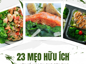 23 MẸO HỮU ÍCH LÊN KẾ HOẠCH CHO BỮA ĂN