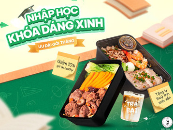 Back to School, Back to Dáng Xinh – Ưu Đãi Gói Ăn Healthy Tháng Fitfood