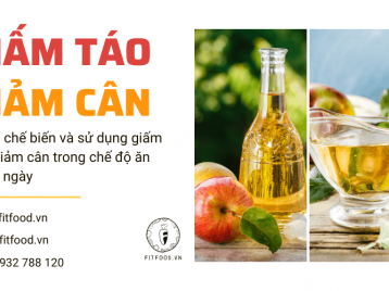 CÁCH DÙNG GIẤM TÁO HẰNG NGÀY ĐỂ GIẢM CÂN AN TOÀN