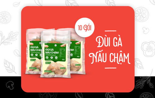 10 gói Đùi gà ăn liền 150gr 0